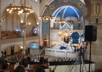 Angela Merkel in der Synagoge Rykestraße Berlin