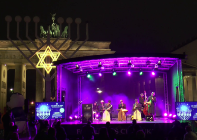 Chanukka 2020 vor dem Brandenburger Tor Berlin